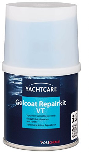 Yachtcare Gelcoat Repair Kit VT - RAL 9001 - Styrolfreies Reparaturset - 200g - repariert kleine Kratzer, Schrammen und Abplatzungen - trocknet schnell - ideal für Boot, Caravan und Wohnmobil