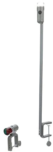 SEACHOICE Portable Battery-Operated LED Navigation Light Kit, Red/Green Bow Light, White Stern Light