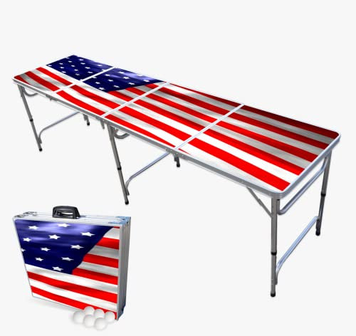 Table de bière-pong professionnelle 2,4 m – Édition USA