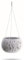 Prosperplast Sandy Bowl DSK290 Blumenampel Blumentopf Hängetopf inkl. Pflanztopf Ø 290mm 3,9L (Weiß)