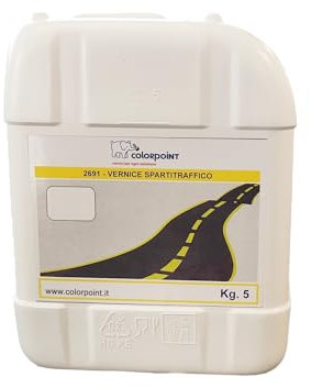 Colorpoint VERNICE SPARTITRAFFICO PER SEGNALETICA STRADALE 5 KG. COLORE GIALLO