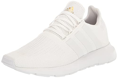 adidas Womens Swift Run White/White/Gold Metallic 8