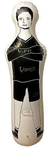 VIPER Inflatable Football Training Dummy 1.70M Football Training Goal Goalkeeper, Defender Training Football Practice Tumbler Mannequin Shield Dummies for Free Kicks Dribbling Wall Passing Drills