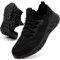 MGNLRTI Sneaker Damen Laufschuhe Sportschuhe Tennisschuhe Hallenschuhe Straßenlaufschuhe Schuhe Fitnessstudio Atmungsaktiv Turnschuhe Schwarze Größe 39 EU