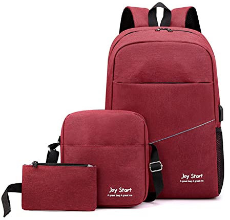 Backpack, Nordace Backpack UK Anti Theft Backpack with USB Charging Port Laptop Backpack for Men and Women (Red)