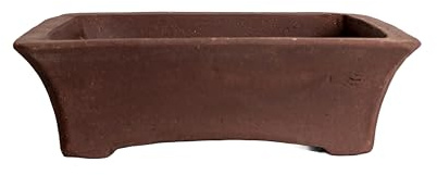Oglaserade keramiska bonsaigrytor (design 6, 18 cm)