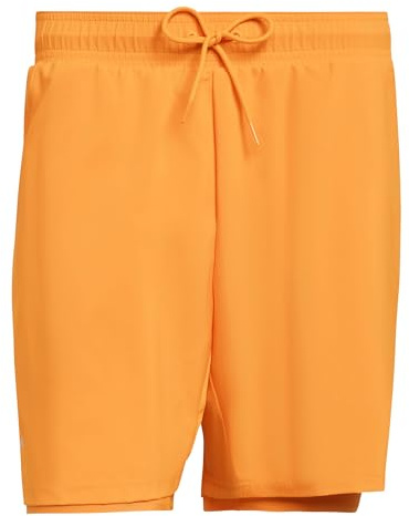 adidas Herren Club Tennis Climacool 2IN1 Shorts, Lucid Tangerine, XXL