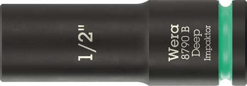 Wera 8790 B Impaktor Deep Bussole con attacco da 3/8, 1/2 x 63 mm