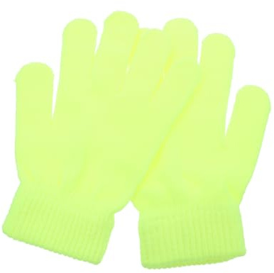 AKOOSY 4 Paires Tricotés Fluorescents Multifonctions pour Équitation et Randonnée Hivernale Chauds et Légers Lot