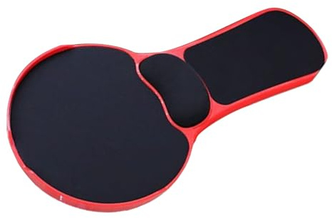 KieTeiiK Tapis De Souris en Plastique Épais avec Base Rotative Poignet Ergonomique Antidérapant pour Postes Travail Informatiques Bureau Et Chaise Jeu