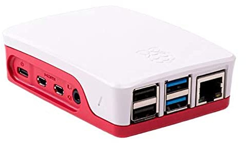 Raspberry Pi Gehäuse für Raspberry Pi 4 (Rot/Weiß)