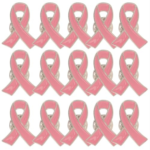 EXCEART 30 Pièces Broches Ruban Rose Sensibilisation Cancer Sein Épinglettes Créatives Pour Femmes Filles Accessoires Mode Cadeau Mariage Noël Anniversaire