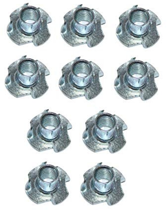 Einschlagmuttern M5 Einpressmuttern Stahl verzinkt 10 Stück (0225)