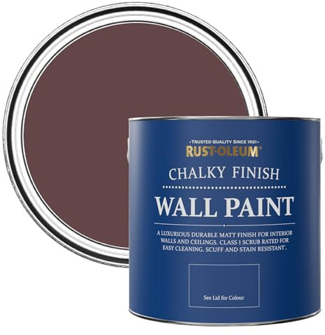 Rust-Oleum Dark Purple Wall and Ceiling Paint in a Chalky Matt Finish - Mulberry Street 2.5L