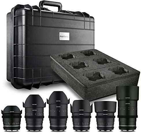 Samyang MF 14 mm/24 mm/35 mm/50 mm/85 mm/135 mm MK2 VDSLR videoobjektiv väskset för Canon EF