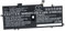 vhbw Akku kompatibel mit Lenovo ThinkPad X1 Yoga Gen 5-20ub0000ms, X1 Yoga Gen 5-20ub0000ya Notebook (3200mAh, 15,36V, Li-Polymer)