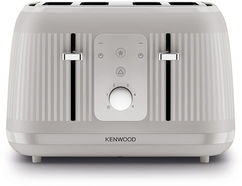 Kenwood Dawn Toaster, 4 Slot Toaster, Reheat, 5 Browning Settings, Defrost and Cancel Functions, Pull Crumb Tray, TFP09.000CR, 1800W, Oatmeal Cream