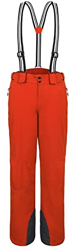 aoli ray Pantalon de Ski Homme Imperméable avec Bretelles Amovibles Pantalon de Ski de Fond Homme Pantalon de Polaire Coupe pour Ski/Patinage/Randonnée