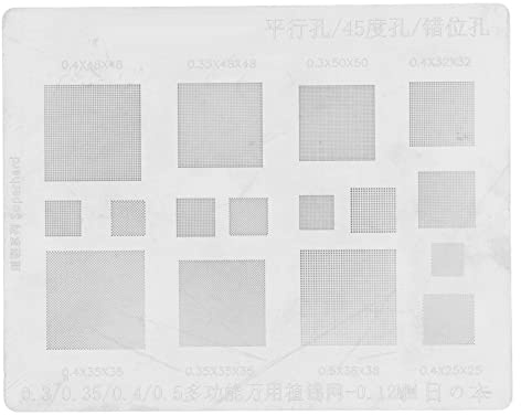 Universal BGA Reballing Stencil Tennplanteringsmall - Multifunktionell Reparation av BGA IC Chips Kompatibel med Lödstationer Mobiltelefoner och Elektronik Reparationstjänster