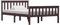 GuyAna Massivholzbett Dunkelbraun Kiefer 120x200 cm Bettgestell Holzbett Bed Frame Massivholzbett Bett Holz Bettrahmen