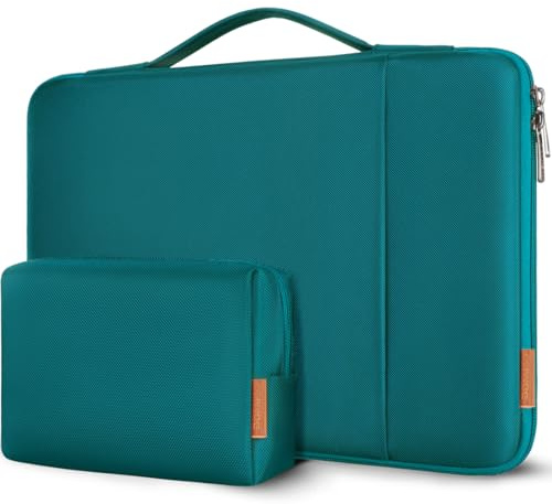 DOMISO Custodia PC 16 pollici,Custodia Computer Portatile Porta Cover PC 16 pollici,Borsa Custodia per Lenovo Thinkbook HP Dell Acer ASUS Samsung Notebook,Laptop Case Sleeve,Kit Accessori,Turchese