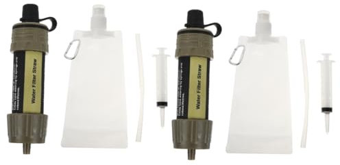 HANABASS 2pcs Water Filter Tap Portable Water Strainer Material Convenient Camping Supply