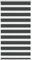 vidaXL Zebrarollo Schwarz 85x150 cm Stoffbreite 80,9 cm Polyester, Zebra-Rollo, Doppelrollo, Zebra-Jalousie für Fenster, Doppelrollo, Zebra-Rollo