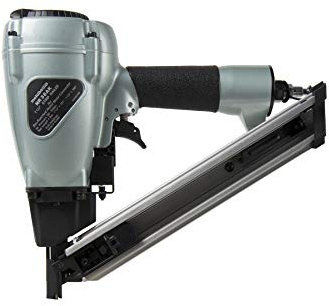 Metabo HPT Strap-Tite Fastening System Strip Nailer, Pro-preferred Pneumatic Power Nailers, Metal Connector Tool for Fastening Metal Connectors to Wood, 36° Magazine, 1-1/2″ Connector Nails, NR38AK