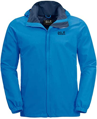 Jack Wolfskin Stormy Point Hardshell Veste Homme, Brilliant Blue, FR : 3XL (Taille Fabricant : XXXL)