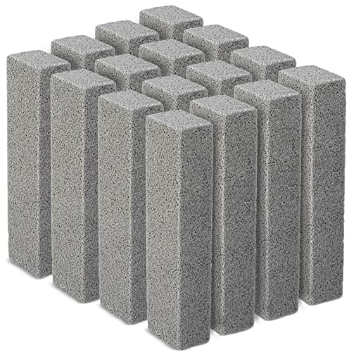 Maryton Pumice Stone for Toilet Cleaning, Non Scratch Pumice Stone for Cleaning Hard Water Stain on Toilet Bowl, Tile, Kitchen, Pack of 16