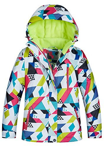 Echinodon Kinder Skijacke Schneejacke Snowboardjacke Jungen Mädchen Winterjacke Wassersicht Winddicht Warm Atmungsaktiv Funktionsjacke