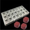 KOMUNJ Moule à chocolats carré avec 21 trous en polycarbonate - Outil de cuisson - Ustensiles de cuisine - Pour bricolage et fabrication de glace