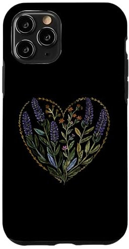 iPhone 11 Pro Anise Hyssop Flower Girl Heart Valentine's Day Plant Mom Case