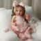 BABESIDE Reborn Puppe Mädchen – 50 cm lebensechtes Reborn-Baby mit langem Haar, weichem Stoffkörper, Kleidung & Zubehör – realistische Babypuppe für Kinder ab 3 Jahren