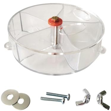 Ailan Rueda de alimentación para loros grandes, cacatúas y otros animales. Juguetes giratorios para masticar y comida. Diversión para jugar. Comedero para loros. Accesorios para jaulas. Comederos para