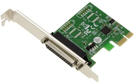 KALEA-INFORMATIQUE Scheda controller PCI Express PCIe Parallel IEEE1284 LPT con chipset ASIX. Supporto SPP ECP, staffe a basso e alto profilo.