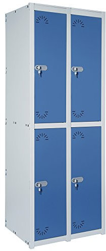 Vestiaire Métallique industrie propre. 2 Portes. 1 Module. 2 Eléments. Dim : H 1800 mm x L 630 mm x P 520 mm. Démonté.