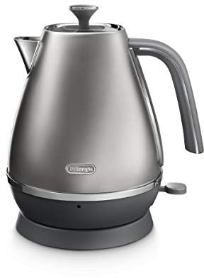 De'Longhi Distinta Flair Wasserkocher KBI2001.S | 1,7 L | Herausnehmbarer Kalkfilter | Finesse Silver