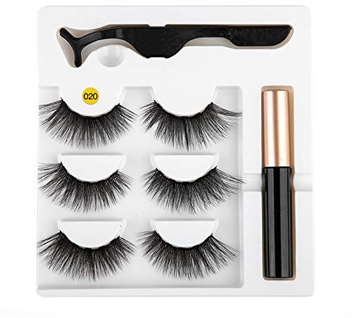 Eyeliner magnetico ciglia finte Kit facile da indossare Quick Dry Liquid Eyeliner Magnetico Eyeliner ciglia finte Magnetico Liquido Eyeliner Ciglia Finte Pinzette Set Strumenti Cosmetici # Mix 11