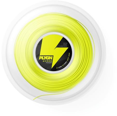 PLYGN Tennissaite Hyper Four/Spin & Kontrolle / 1.22 mm / 200 m/Co-Polyester/Tetragonal