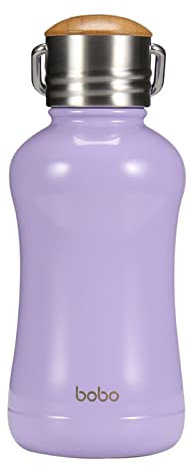 YOHKOH Mini borraccia termica con coperchio in bambù, piccola borraccia termica sottovuoto da 250 ml, per donne e bambini, per bevande calde per 12 ore e freddo per 24 ore, a prova di perdite, senza
