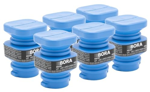 BORA 6 Cartouches de Nettoyage pour Four à Vapeur BORA X BO, Auto-Nettoyage, Cartouches Bicompartiment, Nettoyant Accessoires, XBORK/6