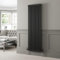 DuraTherm® 1800 x 560mm Black Traditional Vertical Designer Radiator Double Column Colosseum Cast Iron Style Central Heating Panel Radiators Rad