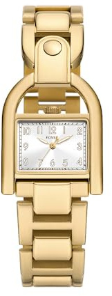 Fossil Damenuhr Harwell Quarz/3 Zeigerwerk 28 mm Gehäusegröße mit Edelstahlarmband ES5327