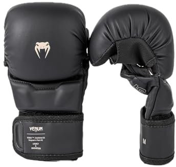 Venum, Impact Evo Sparring MMA Handschuhe, Unisex Erwachsene, S, Schwarz