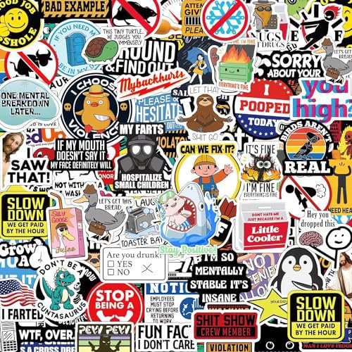 150 PCS Funny Stickers for Adults - Helmet, Hard Hat, Tool Box, Waterproof Blue Collar, Welding Stickers for Mechanics, Electricians, Military, Construction, Welders
