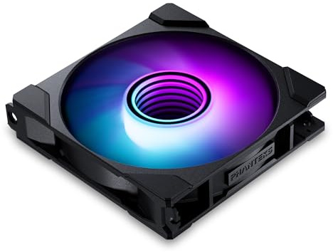 PHANTEKS M25 Gen2 PC Fan 120mm RGB – Gaming PC Fan Black | PWM Fan - up to 2,000 RPM - Modular System - High Airflow - Low Vibration - Quiet