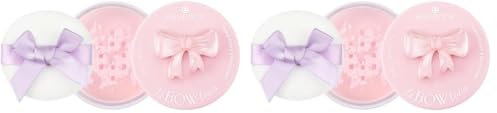 Essence Cosmetics FaBOWlous cipria fissante e per baking, opacizzante, naturale, traslucida, opaca, 4.2 g (Confezione da 2)
