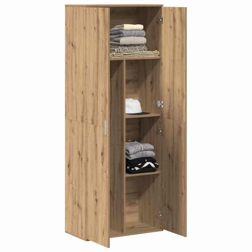 vidaXL Aparador Alto Roble Artesanal 70 x 33.5 x 180 cm, Mueble Rectangular Moderno, Armario Funcional para Sala, Mucho Espacio, Madera, versátil aparador