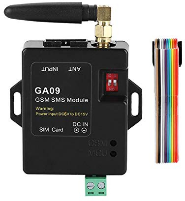 BuyWeek GSM-Alarmsystem Alarmanlage, GA09 DC 5V 8 CH Drahtloses Intelligentem SMS für Zuhause und Lager